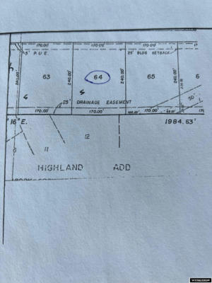 LOT 64 AIRPORT BUSINESS PARK, RAWLINS, WY 82301, photo 2 of 3